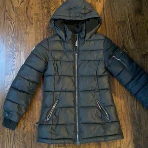 Black Justice Puffer Coat
